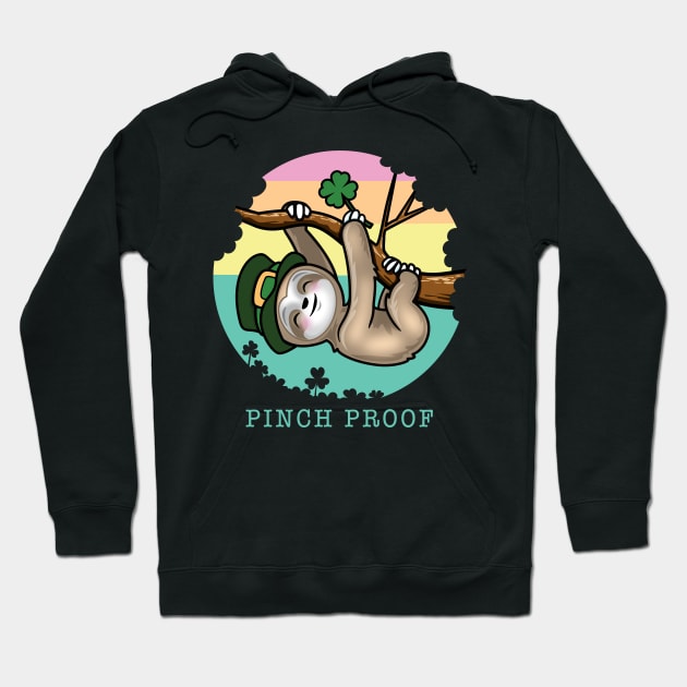 Pinch Proof St. Patrick’s Day Lucky Sloth Hoodie by PnJ